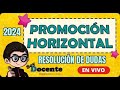 Soy Docente: RESOLVIENDO DUDAS DE PROMOCIÓN HORIZONTAL 2024