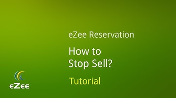 How to Stop Sell of Rooms on Hotel Booking Engine eZee Reservation?