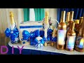 Свадебное шампанское и бокалы своими руками, декор свадебных бутылок лентами и кружевом, DIY