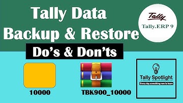 Tally Data Backup & Restore | Methods of Backup and Restore | Do