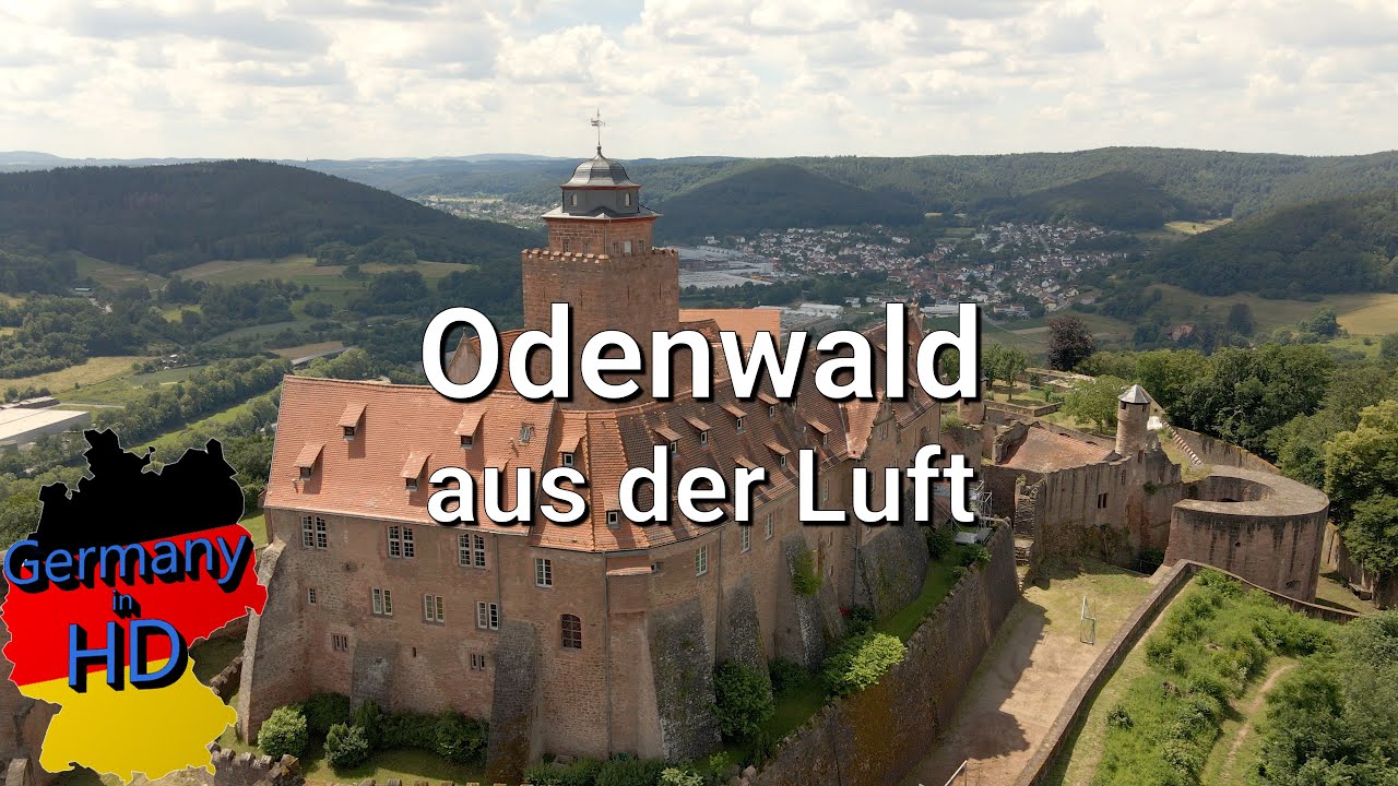 Odenwald aus der Luft in 4k [GermanyinHD.de]