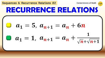 Recurrence Relation Given as a Difference | Sequences & Recurrence Relations #2