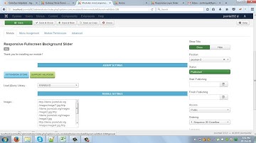 Responsive Fullscreen Background Slideshow Joomla Module