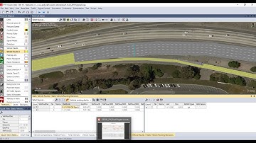 VISSIM Vehicle Input, Routes, Data Collection for Evaluation Simulation