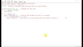 How To Right Rotate Or Shift Elements In An Array