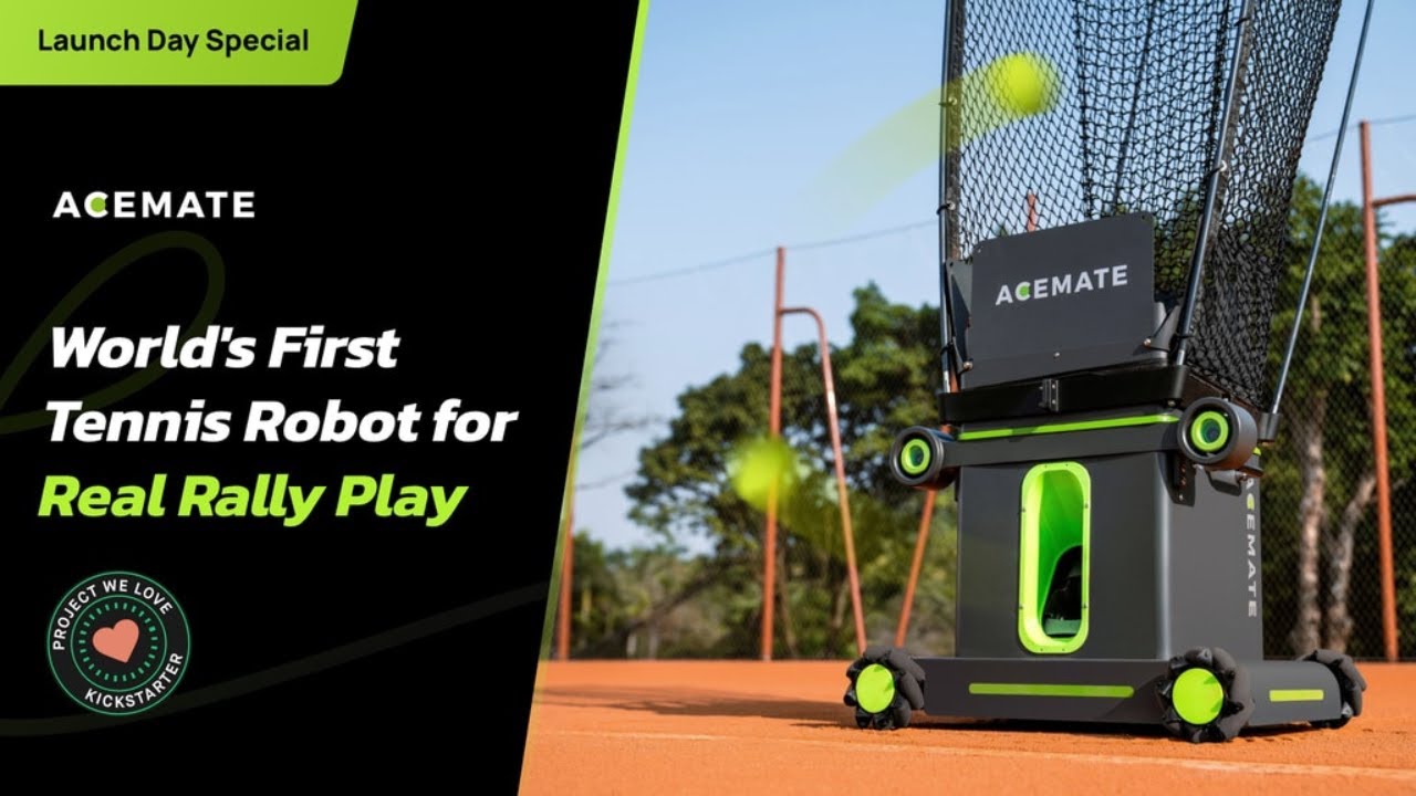 Acemate Tennis Robot: The World’s First AI-Powered Hitting Partner | Real Rally Play Like a Pro!
