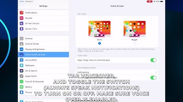 HOW TO DISABLE OR ENABLE VOICEOVER ALWAYS SPEAK NOTIFICATIONS IN IPADOS 13.6 (IPAD)