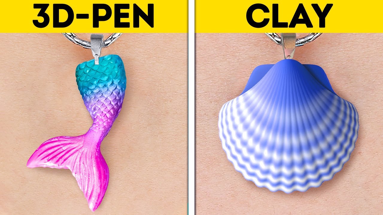 3D-PEN VS. POLYMER CLAY || Colorful DIY Jewelry, Mini Crafts And Accessories To Brighten Your Life