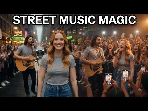 "Street music magic that stops the whole city ✨🎤 Who else loves live performances like