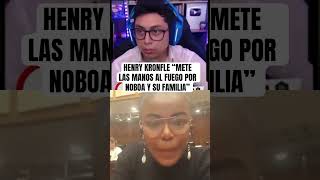 HENRY Kronfle mete las manos al fuego por Noboa y su FAMILIA #shorts