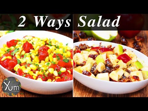2 Ways Salad | Watermelon Corn Salad | Apple Banana & Date Salad