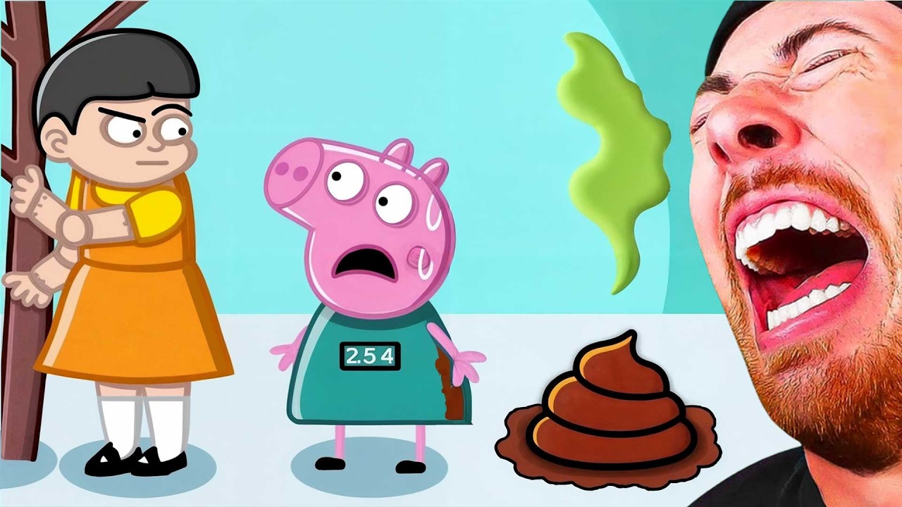 PEPPA PIG VS SQUID GAMES 2! FUNNIEST ANIMATIONS!