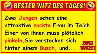 🤣 BESTER WITZ DES TAGES! Zwei junge Jungen sehen eine attraktive nackte Frau im Teich...