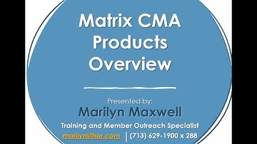 Webinar: Matrix CMA Products Overview