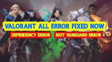 VALORANT All error Fix | Dependency error and Vanguard error | Valorant now on EPIC 👍