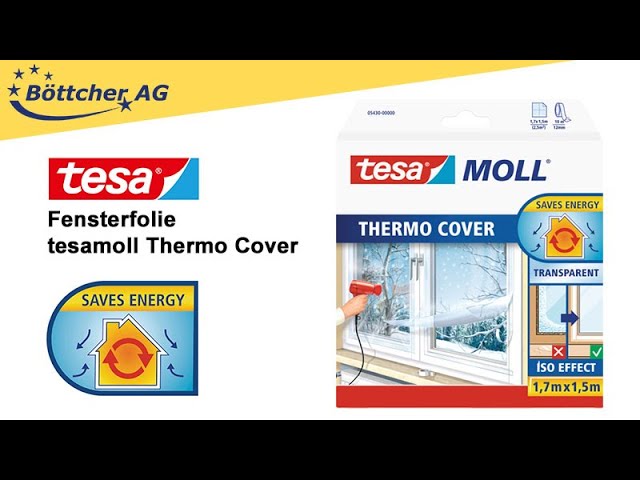 tesamoll Fensterisolierfolie THERMO COVER - Fensterfolie hilft beim  Energiesparen 