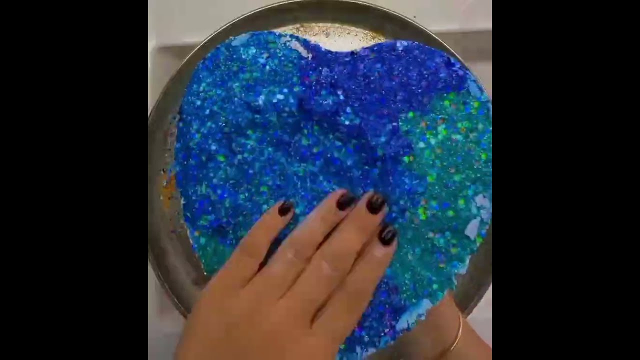 Purple & blue glittery gymchalk  heart reform 💜💙 (edit too)