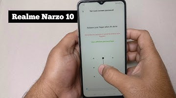 How to set pattern lock in realme narzo 10 - Realme narzo 10 me pattern lock kaise lagaye