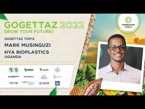 Mark Musinguzi, Hya Bioplastics - GoGettaz Finalist 2022 Mark Musinguzi, Hya Bioplastics - GoGettaz Finalist 2022