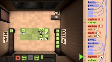 Human Resource Machine 22 Fibonacci Visitor