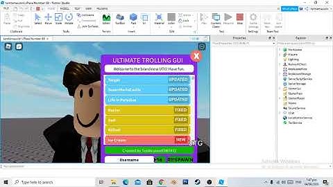 How to put Ultimate Trolling GUI to your Roblox game [UTG]