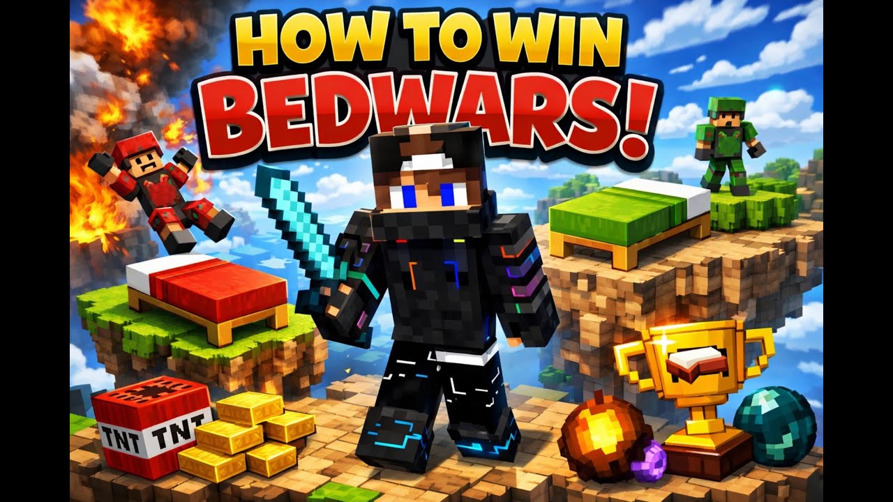 How to win minecraft bedwars - YouTube