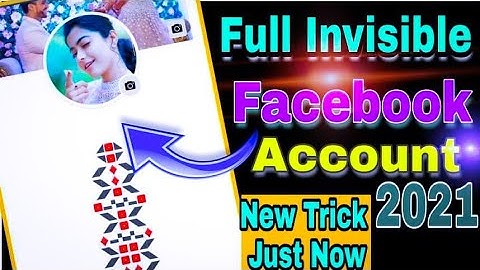 How To Create Full Invisible Facebook Account 2021 Trick || Full Invisible Fb id ||Taimur Creations|