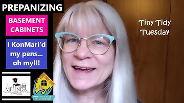 TINY TIDY: PREPANIZING CABINETS IN MY BASEMENT /collab with @TheHelpfulHome/#tinytidytuesday #poem
