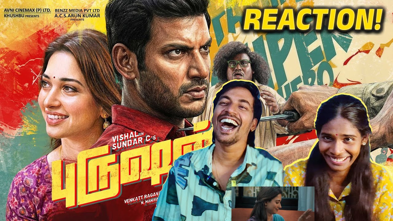 Purushan - Title Promo REACTION! | Sundar C | Vishal | Tamannaah Bhatia | Yogi Babu | Hiphop Tamizha
