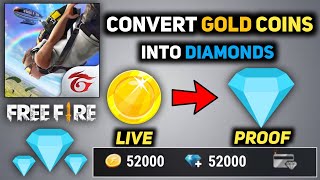 HOW TO CONVERT GOLD COINS INTO DIAMONDS IN FREE FIRE ! FREE FIRE GOLD CONVERT INTO DIAMONDS 2020 screenshot 5