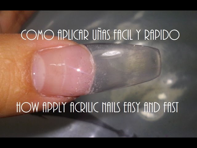 Como Poner Uñas Acrilicas - ¡¡MUY FACIL Y RAPIDO!! - thptnganamst.edu.vn