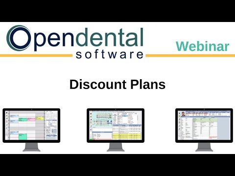 Open Dental Webinar- Discount Plans