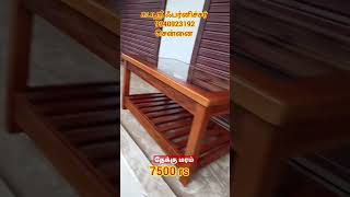 7500 rs wooden centre table with glass top model