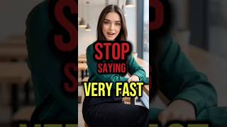 STOP saying “very fast” ❌ (Sound natural!) #englishlearning