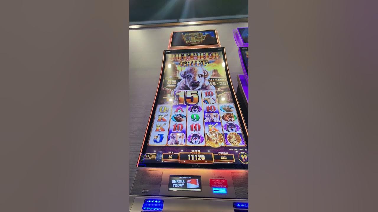 Buffalo Chief 80 cent spin big win at morongo gas station ) YouTube