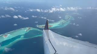 Male Airport, Maldives  Singapore Airlines B737 Take Off