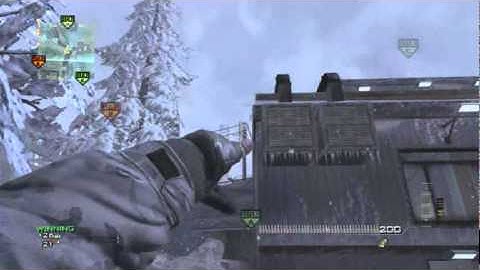MW3 Beast Throwing Knife cross map on outpost
