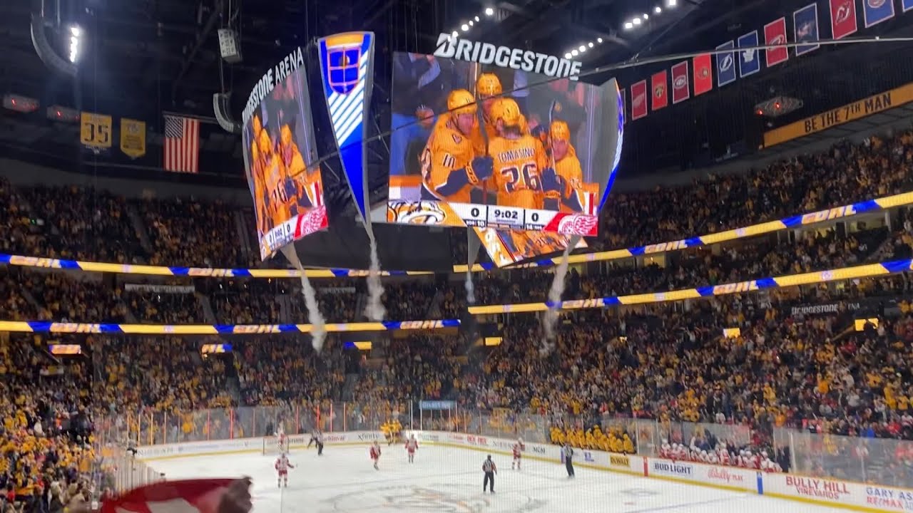 Bridgestone Arena erupts as Predators take the ice for Game 3