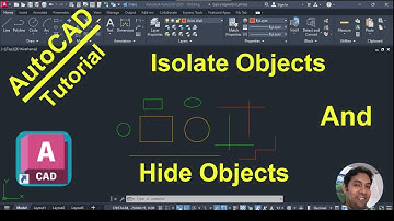 Isolate Objects & Hide Objects in AutoCAD