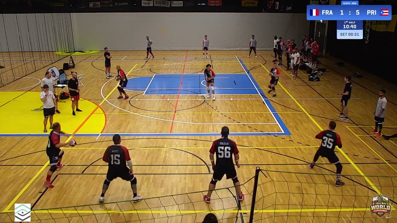 France vs Puerto Rico / Cloth Men / Dodgeball World Championships 2024