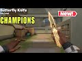 VALORANT CHAMPIONS 2025 Butterfly Knife in Game Showcase &amp; Animations 