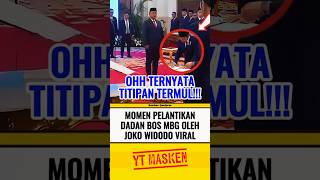 Momen Pelantikan Dadan Kepala Mbg Oleh Jokowi Viral beritaterkini trending fyp shorts