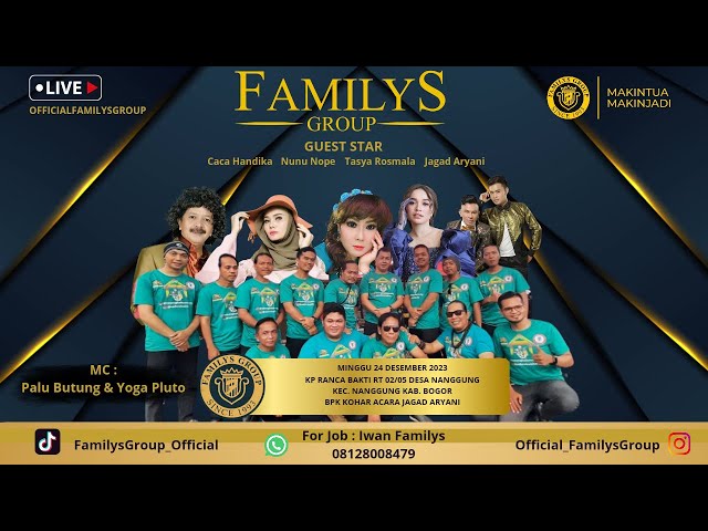 LiveStream Familys Group Edisi Kp Ranca Bakti Nanggung Bogor Minggu 24 Desember 2023 (MALAM) class=