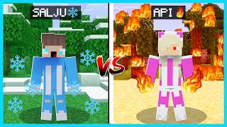 MIPAN & ZUZUZU Punya Kekuatan Api Vs Air Di Minecraft! KEREN BANGET