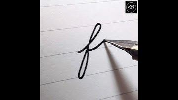 Small f in Cursive | Spencerian Script #spencerian