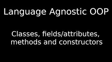 Object oriented programming - Classes, fields/attributes, methods and constructors