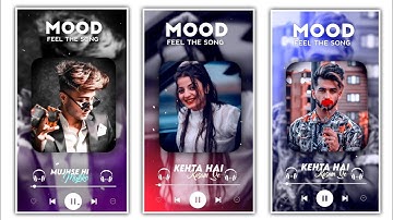 New trending lyrics status video editing in alight motion | Music player video editing alight motion