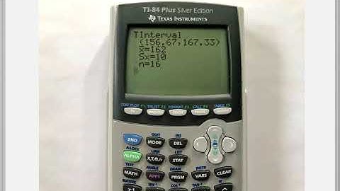 Math 209 : 8.2 #5 (Statistics Tutorial : Confidence Intervals For The Mean, T-Interval)