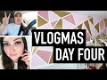 VLOGMAS DAY 4 | LASH FILL, PAINTING MY GEOMETRIC WALL, ERRANDS &amp; MORE!