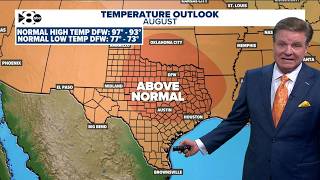 DFW Weather | A look back at July and look ahead to August; 14 day forecast